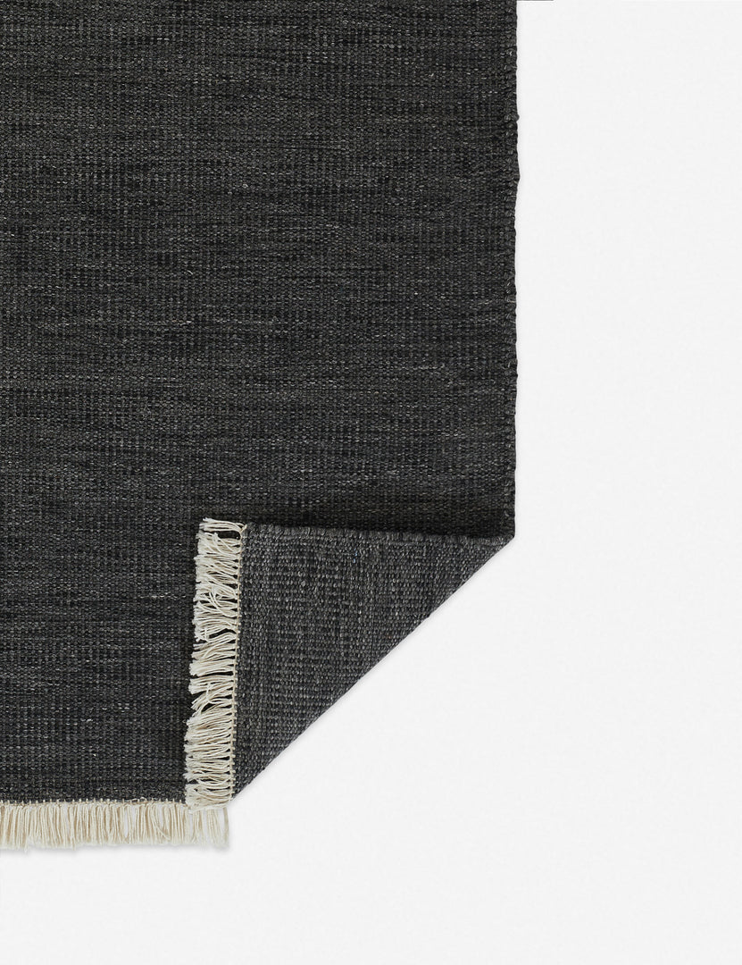 Maxi Monochromatic Fringed Indoor/Outdoor Rug