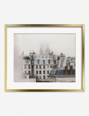 Montmatre Photography Print in a golden frame