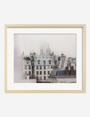 Montmatre Photography Print in a natural frame
