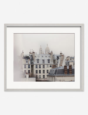 Montmatre Photography Print in a silver frame