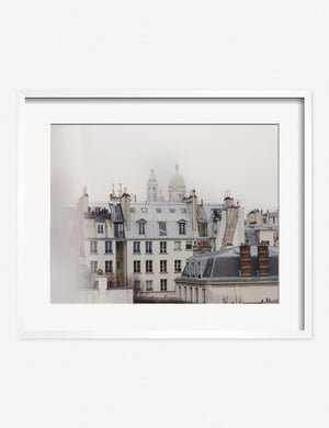 Montmatre Photography Print in a white frame