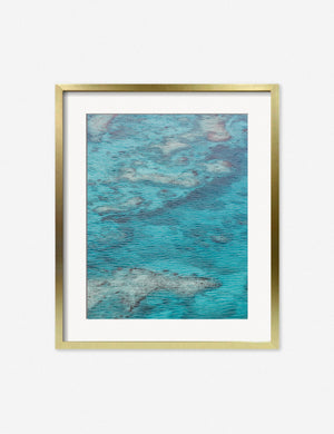 Turks & Caicos Photography Print in a golden frame