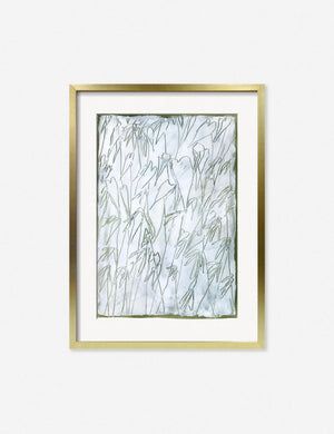 Carved Botanical Wall Art in a gold frame