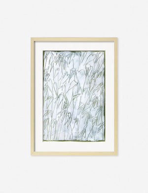 Carved Botanical Wall Art in a natural frame