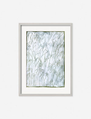 Carved Botanical Wall Art in a silver frame that features a botanical motif by Laurel-Dawn Latshaw
