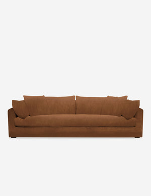 Cashel Rust Velvet Sofa