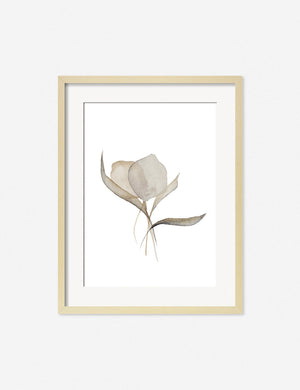Pale Bouquet Print in a natural frame by Céline Nordenhed