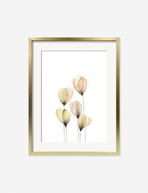 Reaching For the Sun Print in a gold frame