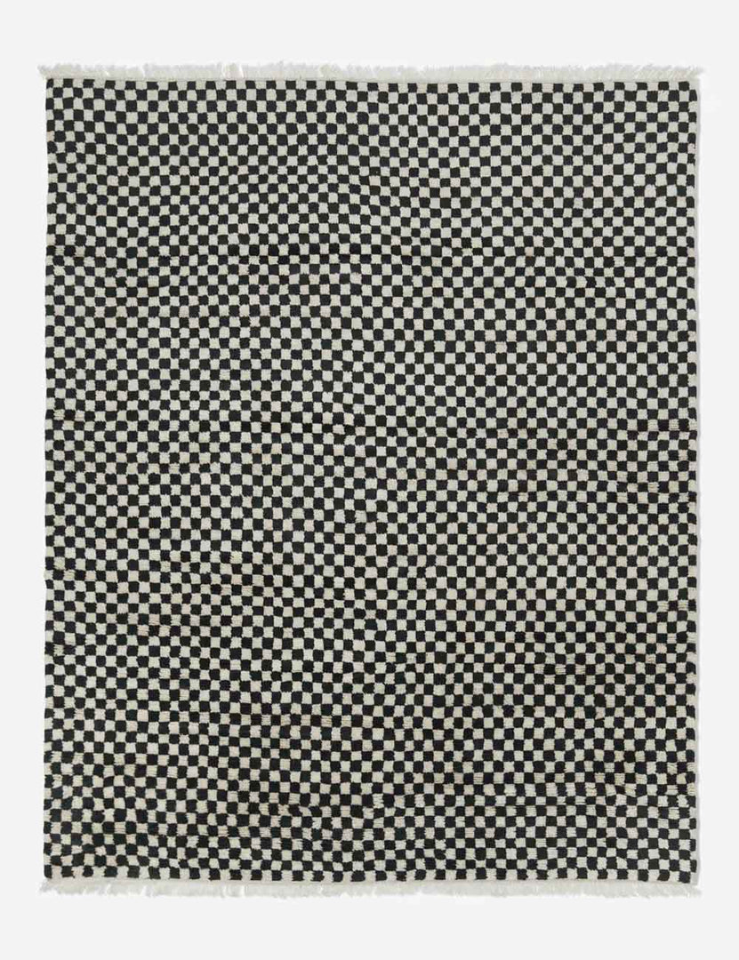 #size::2-6--x-8- #size::6--x-9- #size::8--x-10- #size::9--x-12- #size::10--x-14- #size::12--x-15- | Black and white Checkerboard Rug by Sarah Sherman Samuel