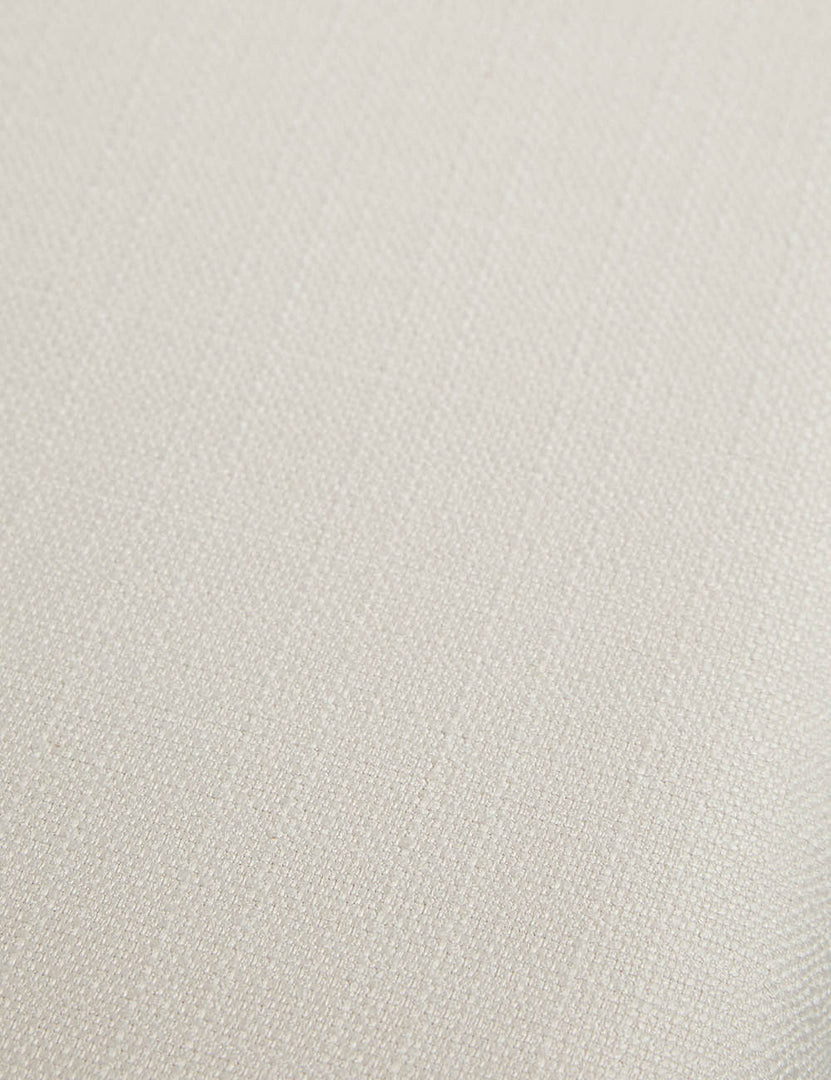#size::queen #size::king #size::cal-king #color::ivory | Detailed-shot of the texture of the upholstered fabric on the Clayton ivory upholstered platform bed