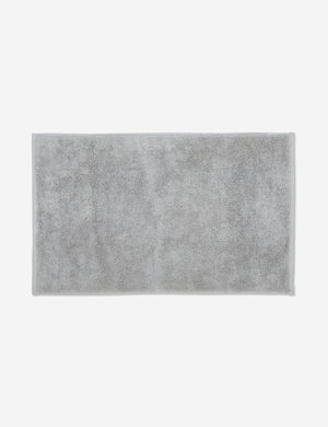 Cloud loom sustainable light gray bath mat by coyuchi