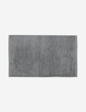 Cloud loom sustainable slate gray bath mat by coyuchi