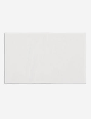Cloud loom sustainable white bath mat by coyuchi