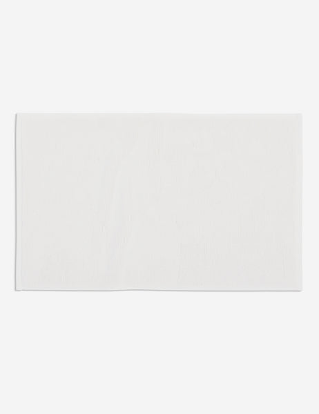 #color::white | Cloud loom sustainable white bath mat by coyuchi