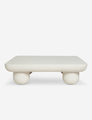 Clouded square white coffee table