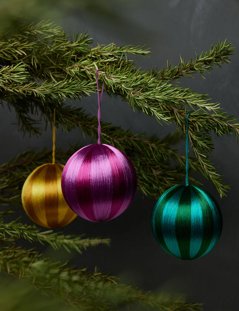 Cody Foster & Co Thread Ball Ornament, Large (Set of 5, Assorted)