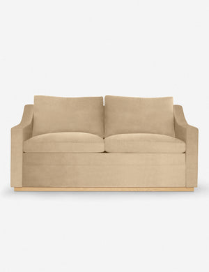 Coniston Brie Velvet Sleeper Sofa by Ginny Macdonald