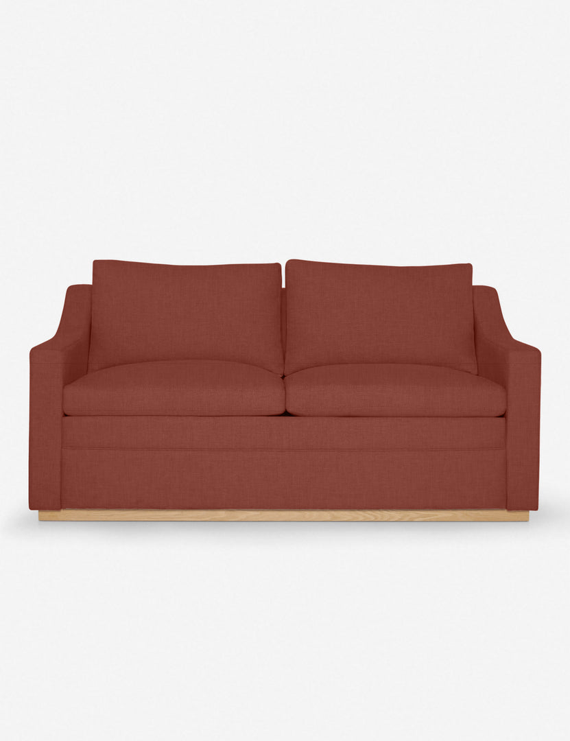 #size::king #color::terracotta-linen #size::queen | Coniston Terracotta Linen Sleeper Sofa by Ginny Macdonald