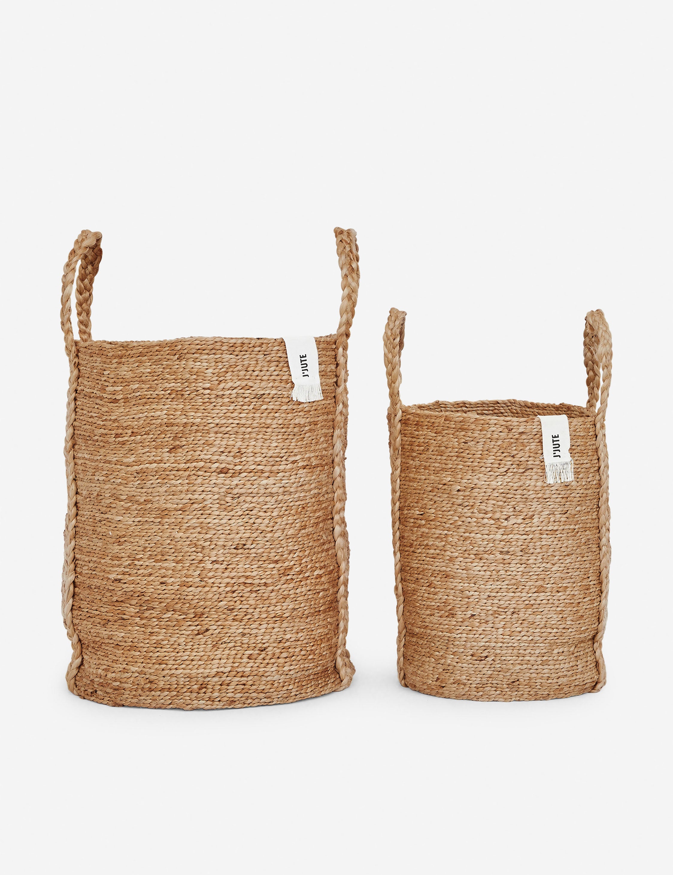 Mosman Woven Jute Tall Basket by J'Jute