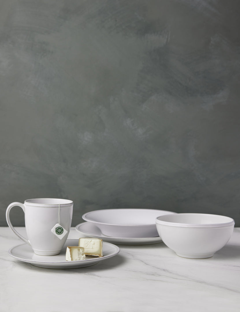 #color::white | Friso white dinnerware 5-piece place setting by Costa Nova
