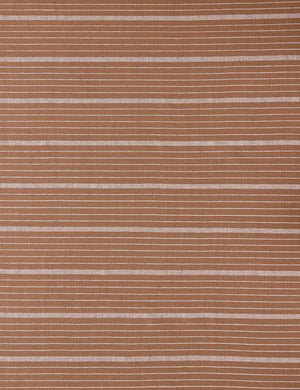 Cusco Stripe Fabric Swatch, Terracotta by Kufri