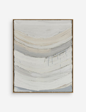 Denali Framed Wall Art featuring neutral toned textured brush strokes by Elizabeth Sheppell