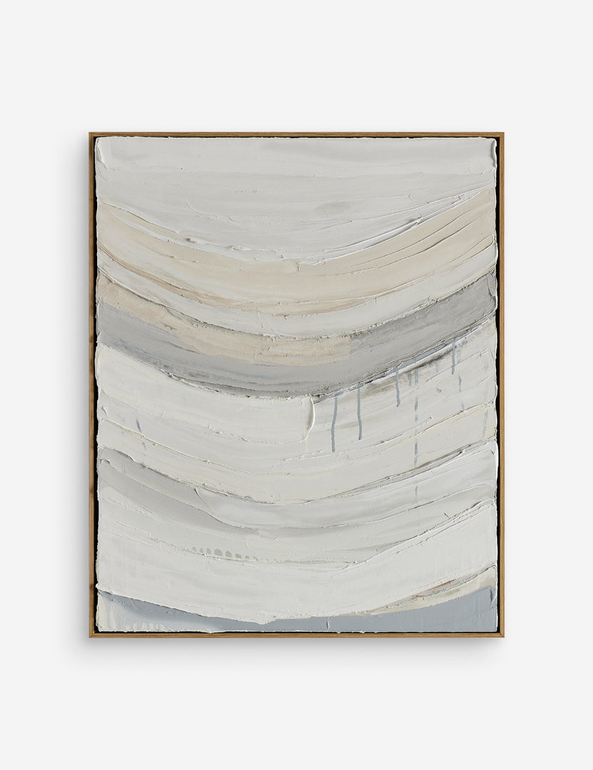 | Denali Framed Wall Art featuring neutral toned textured brush strokes by Elizabeth Sheppell