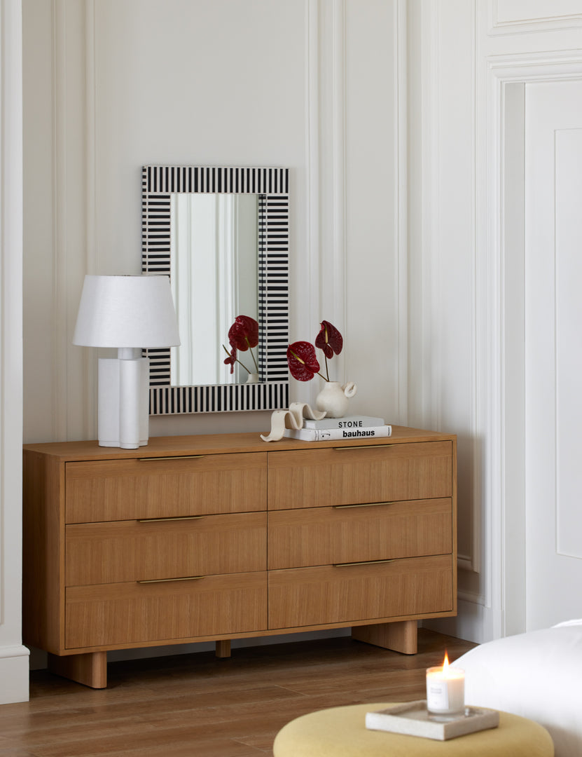 Hillard White Oak 6-Drawer Dresser Hillard White Oak 6-Drawer Dresser