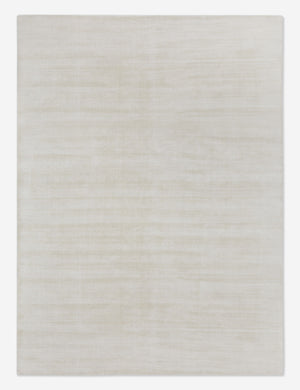 Dylan solid ivory plush area rug