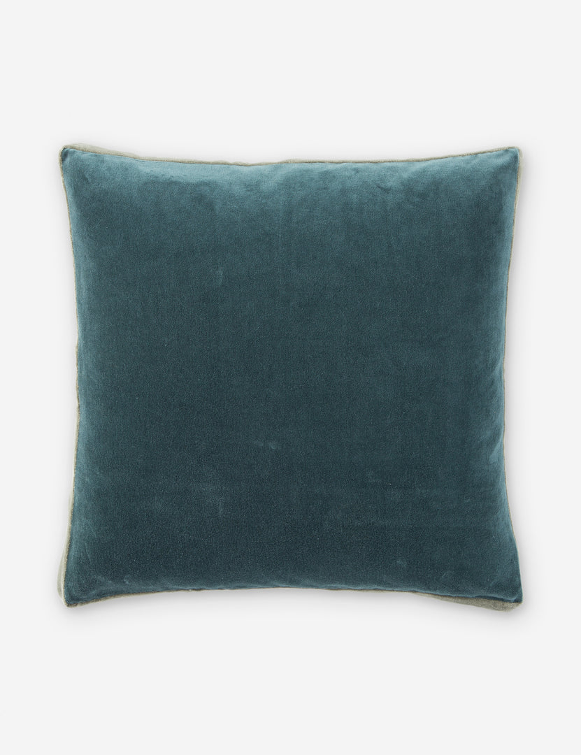 Clune Velvet Throw Pillow With Border Piping