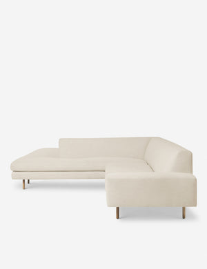 Side of the Estee Natural Linen Left-Facing Sectional Sofa