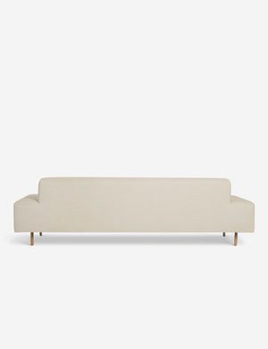 Back of the Estee natural linen upholstered sofa