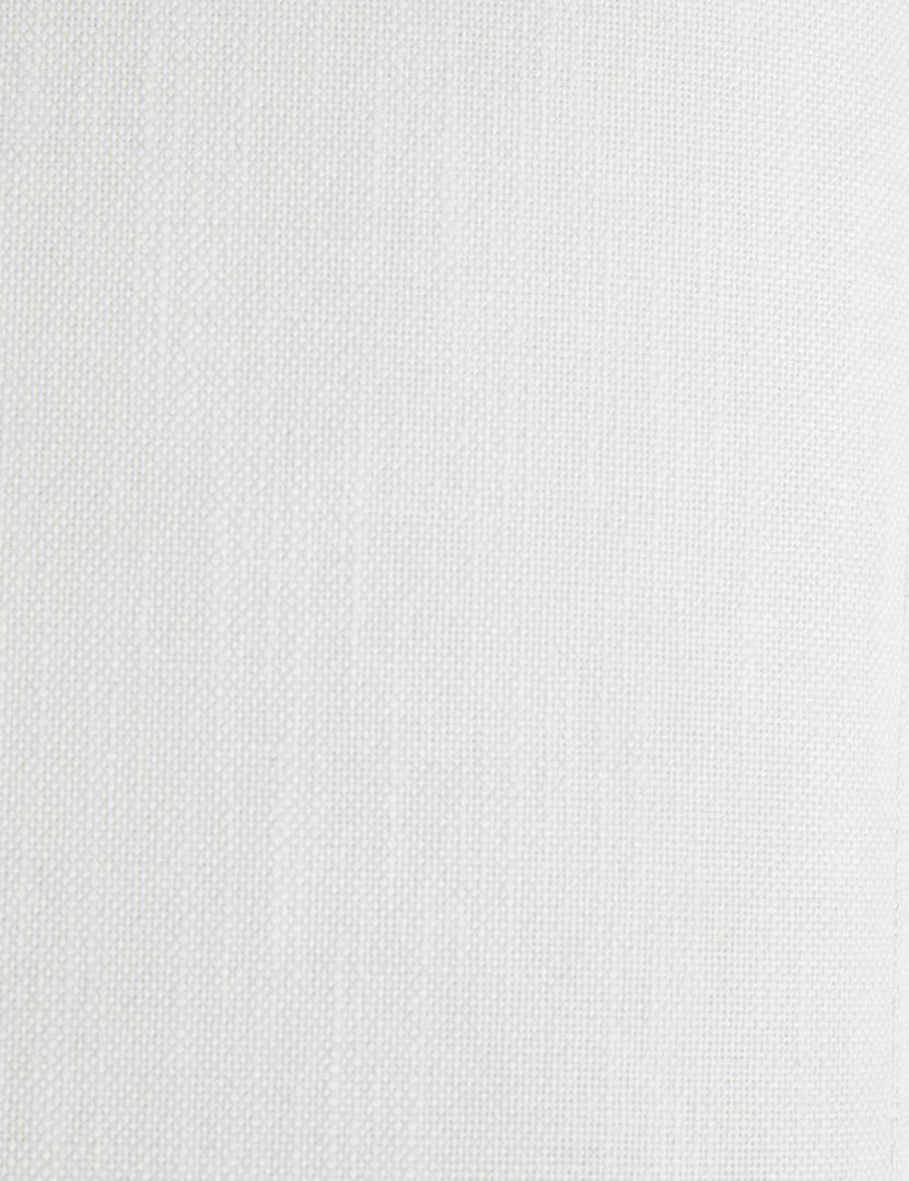 #color::white #size::72-W #size::84-W #size::96-W | Detailed shot of the White Linen fabric on the Alaya Sofa