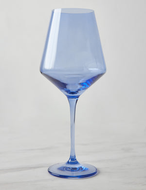 Cobalt blue wine glass by Estelle Colored Glass