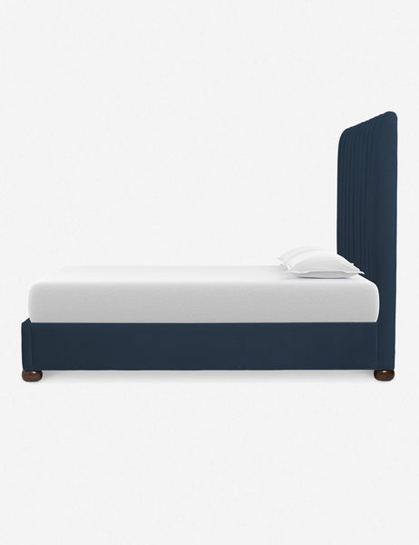 #size::queen #size::king #size::cal-king #color::blue | Side of the Blue Evelyn Platform Bed