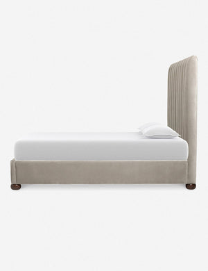 Side of the Oatmeal Neutral Evelyn Platform Bed