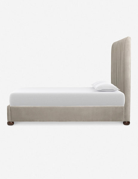 #size::queen #size::king #size::cal-king #color::oatmeal | Side of the Oatmeal Neutral Evelyn Platform Bed