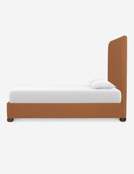 #size::queen #size::king #size::cal-king #color::rust | Side of the Rust Orange Evelyn Platform Bed