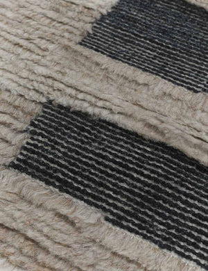 Close-up of the high-low texture on the gareth rug