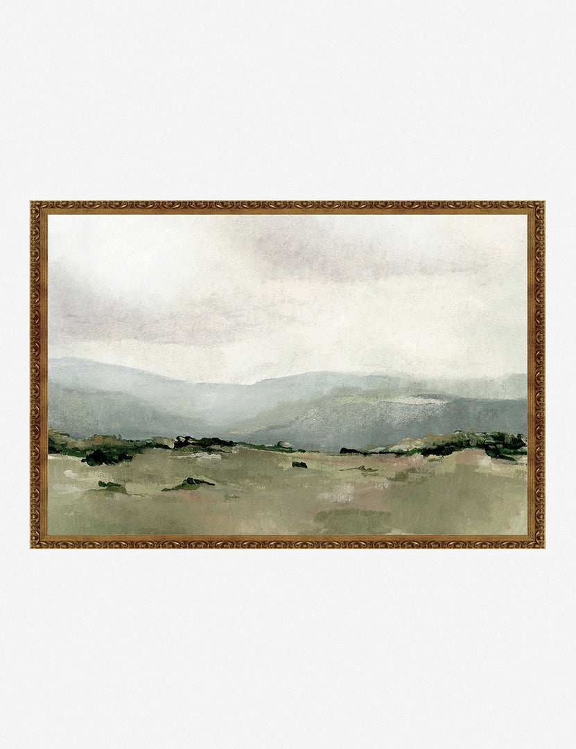 #frame-option::framed #size::14--x-10- #size;:26--x-18- #size::32--x-22- #size::38--x-26- | Shepherd's Meadow Print in a bronze framed