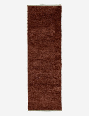 Heritage brick red rug in its runner size