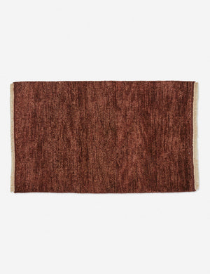 Heritage brick red rug in its two by three feet size