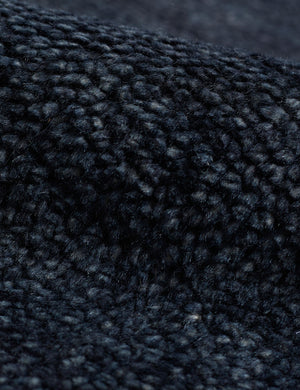 Indigo wool material on the heritage rug