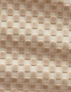 Hi-Lo Checker Fabric Swatch, Natural by Sarah Sherman Samuel