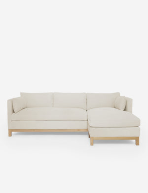 Hollingworth right facing Taupe Boucle Sectional Sofa by Ginny Macdonald