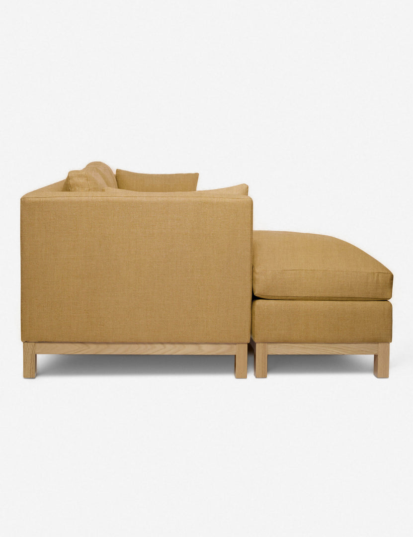 #color::camel-linen #configuration::left-facing #size::96--x-37--x-33- | Side of the Hollingworth Camel Linen sectional sofa