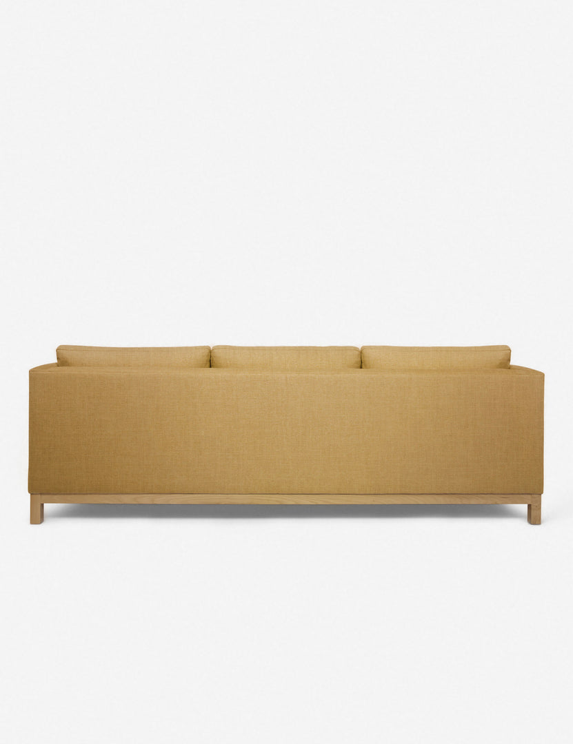 #color::camel-linen #configuration::left-facing #size::96--x-37--x-33- | Back of the Hollingworth Camel Linen sectional sofa