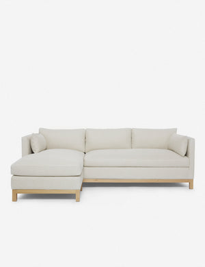 Hollingworth left facing Natural Linen Sectional Sofa by Ginny Macdonald