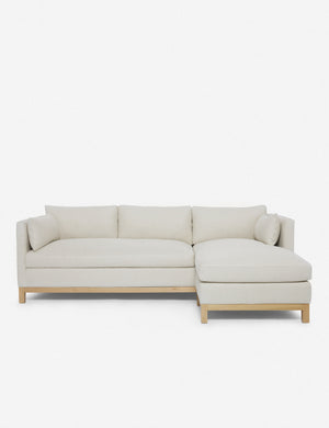 Hollingworth right facing Natural Linen Sectional Sofa by Ginny Macdonald