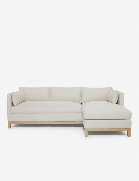 #color::natural #size::96--x-37--x-33- #configuration::right-facing | Hollingworth right facing Natural Linen Sectional Sofa by Ginny Macdonald
